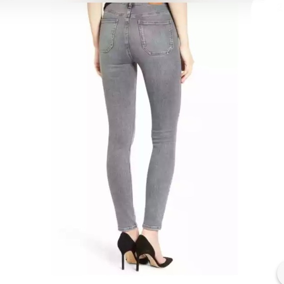 Mih Jeans High Rise Skinny Ankle Wayfarer Grey Bridge Jeans Sz 27 - Picture 2 of 14